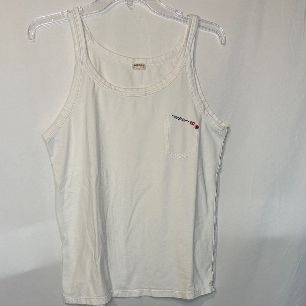 Diesel White Tank Top